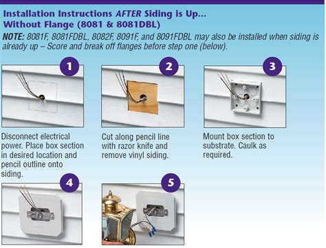 how to install a new junction box in siding|lighting outlet junction box installation.